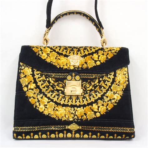 vintage authentic giant versace purses|authentic Versace handbags.